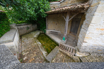 Former public washing places in a small village in the South West of France. High quality photo