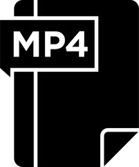 MP4 Icon symbols pictograms design elements visual representations