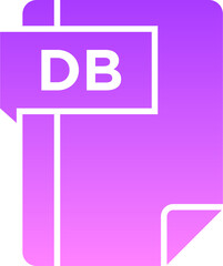 DB Glyph Gradient Icon pictogram symbol visual illustration