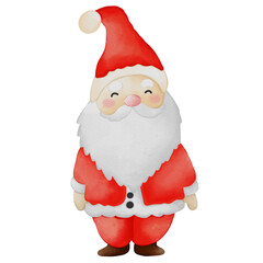 santa claus watercolor 