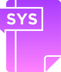 SYS Glyph Gradient Icon pictogram symbol visual illustration