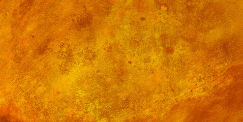 background of oxidized copper metallic in bright yellow color tone. abstract gold metallic rusty...