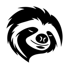 Vector of a sloth head design on white background. Wild Animals. vector illustration.