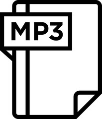MP3 Icon symbols pictograms design elements visual representations