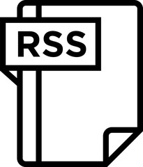 RSS Icon symbols pictograms design elements visual representations