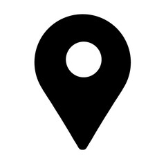 pointer icon location icon vector illustration black and white
