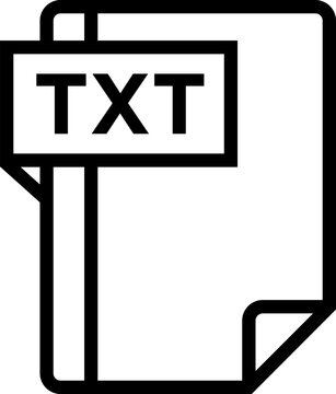 TXT Icon symbols pictograms design elements visual representations