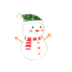snowman with hat