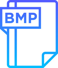 BMP Line Gradient Icon pictogram symbol visual illustration