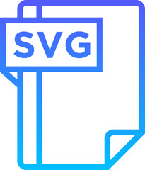 SVG Line Gradient Icon pictogram symbol visual illustration