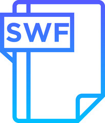 SWF Line Gradient Icon pictogram symbol visual illustration
