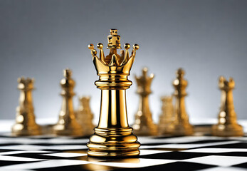 chess pieces on the board, chess pieces on a chessboard