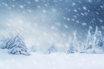 Fototapeta premium snow covered trees