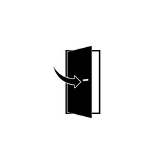 Keep door closed icon isolated on transparent background