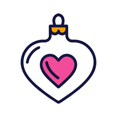 Vector Christmas decoration. Vintage Christmas decorative icons isolated on white. Christmas and New Year.