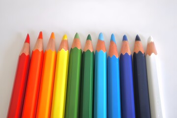 カラフルな水彩色鉛筆