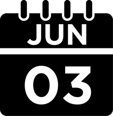 06-June - 03 Glyph black Icon pictogram symbol visual illustration