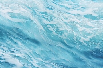Obraz premium Blue water surface with foam. Abstract background and texture for design.