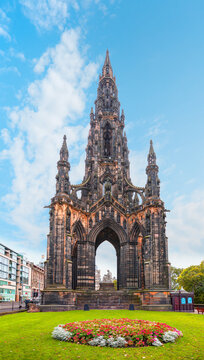 View of Scott Monument - Edinburgh,  Scotland