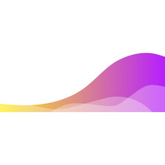Abstract Gradient Wave Footer