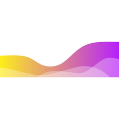 Abstract Gradient Wave Footer