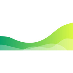 Abstract Gradient Wave Footer