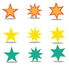 Free star vector set bundle design