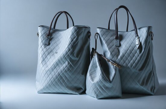 Leather bag 15x15 in white background from Generative AI