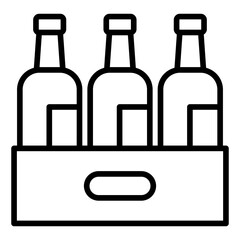 Outline Bottle Icon