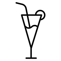 Outline Cocktail Icon
