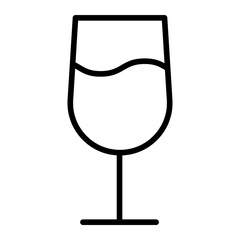 Outline Wine glass Icon