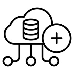 Outline Add Data Icon