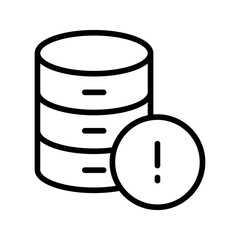 Outline Info Database Icon