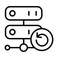 Outline Refresh Server Icon