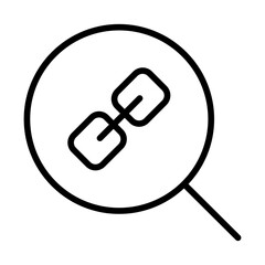 Outline Search Link Icon