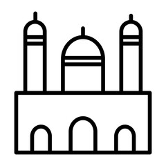 Outline Mosque icon