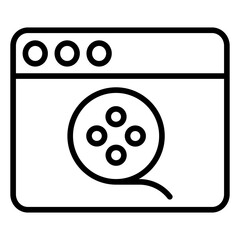 Outline Web icon