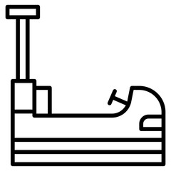 Outline Bumper car icon