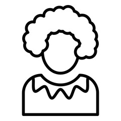 Outline Clown icon