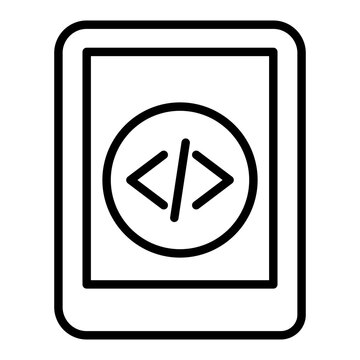 Outline Tab Coding icon