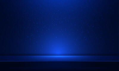 Vector abstract magic blue light background