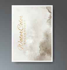 Cover template with watercolor background. Design for your cover, date, postcard, banner, logo.