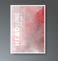 Cover template with watercolor background. Design for your cover, date, postcard, banner, logo.