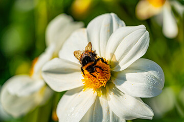 Blüte mit Hummel