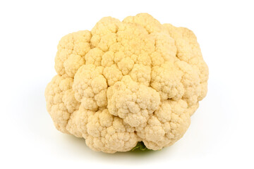 Cauliflower cabbage, isolated on white background.