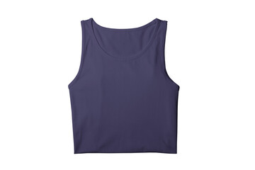 Blank Navy Fold Tank Tops Template for Presentation Design