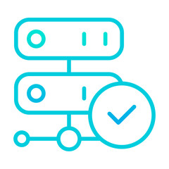 Outline gradient Approved Server Icon
