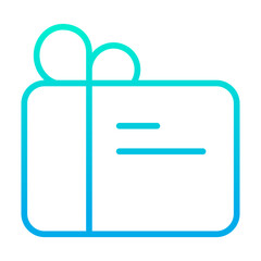 Outline gradient Gift icon