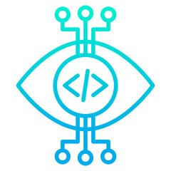 Outline gradient Programming View icon