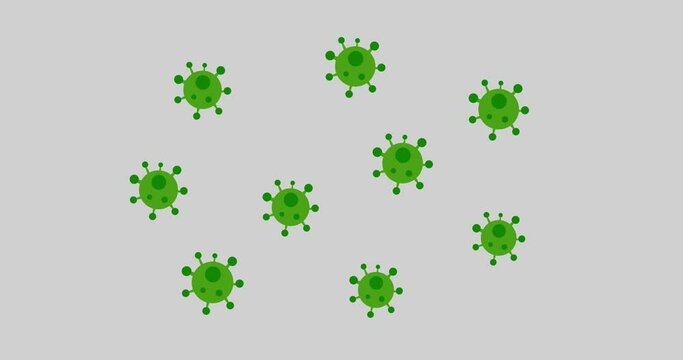 Animated coronavirus pandemic also known as 2019-nCoV, covid-19.